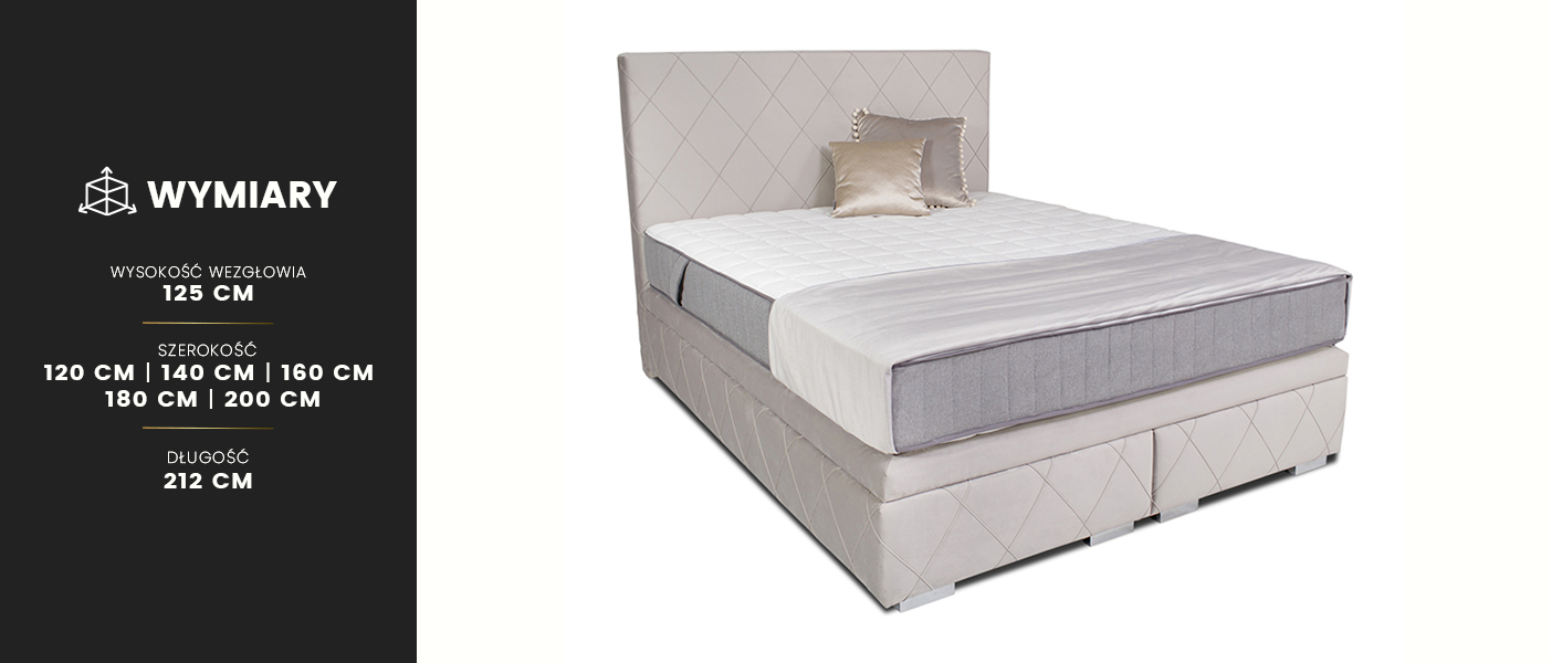 Łóżko Alessio kontynentalne Bed Design